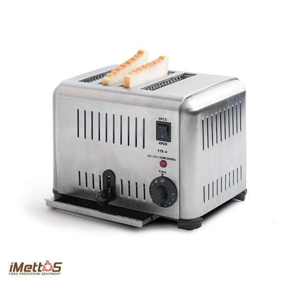 iMettos automatic pop up 6 slot toaster oven for hotel restaurant use model ETS-6